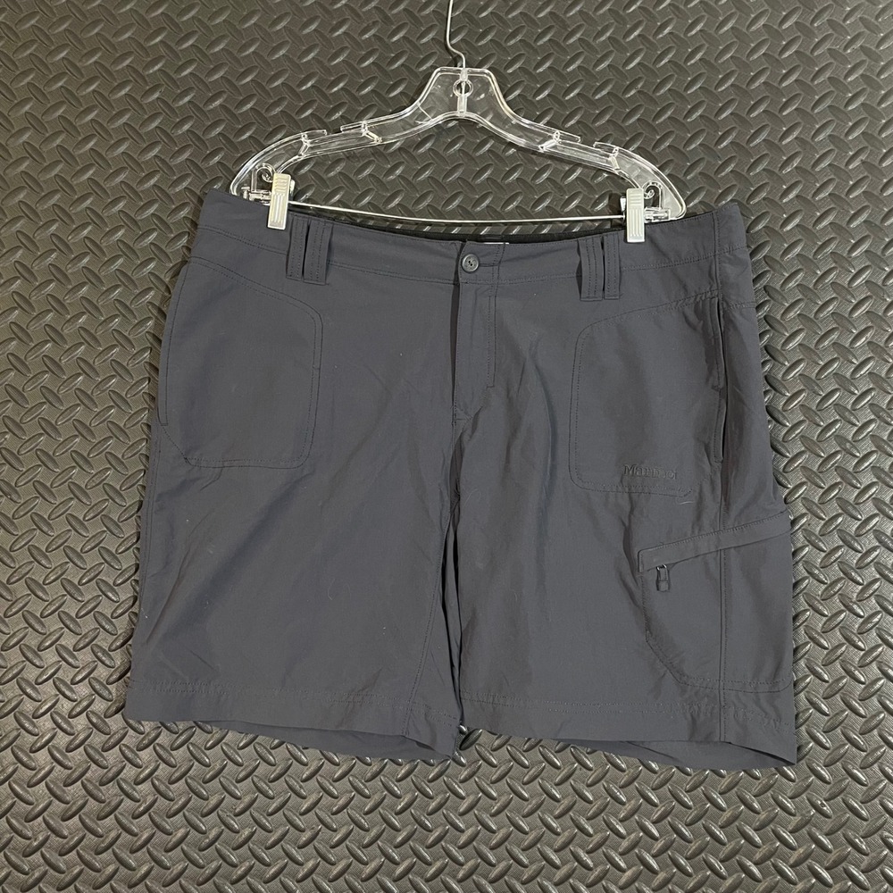 Marmot Women's Hiking Shorts Size 14 Outdoor Activewear Athletic Dark Gray